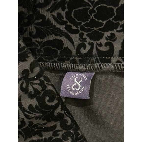 NYDJ Black Primrose Flocking Women's size 8P - Picture 5 of 7